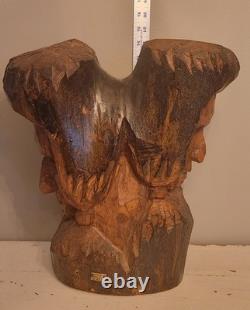 Sculpture en Bois Sculptée Originale de Peter Toth, Sculpteur des Géants Murmurants