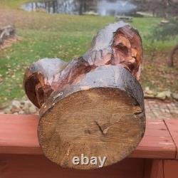 Sculpture en Bois Sculptée Originale de Peter Toth, Sculpteur des Géants Murmurants