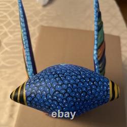 Sculpture en bois de hibou coloré Oaxaqueño Alebrije 1 pièce