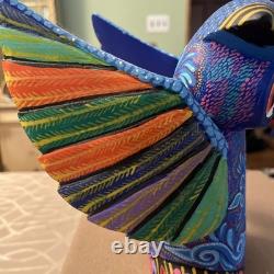 Sculpture en bois de hibou coloré Oaxaqueño Alebrije 1 pièce
