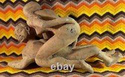 Sculpture en bois érotique jamaïcaine vintage des années 1970, artisanat populaire fait main