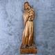 Sculpture Folklorique Sign&eacute;e En Bois Sculpt&eacute; &agrave; La Main De La Vierge &agrave; L&rsquo;enfant De 14 Pouces, Marie Et L&rsquo;enfant J&eacute;sus