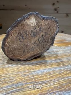 Sculpture primitive effrayante bizarre en bois sculpté ancien, trouvée dans une grange 9