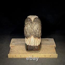 Sculpture sur bois d'aigle chauve américain - Art populaire - Décoration intérieure