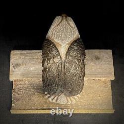 Sculpture sur bois d'aigle chauve américain - Art populaire - Décoration intérieure