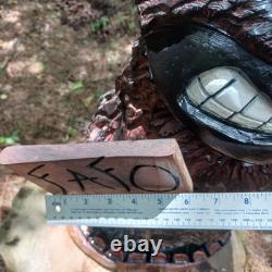 Sculpture sur bois de Bigfoot Sasquatch 26 pouces Monstre Yeti Panneau FK Off Art Populaire