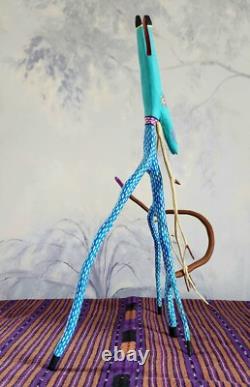 Sculpture sur bois de cèdre artisanale - Art populaire Coyotebuck