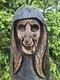 Sculpture Sur Bois De Sorci&egrave;re Sculpt&eacute;e &agrave; La Tron&ccedil;onneuse, Effrayante, Gothique, Halloween, Horreur, Art Populaire