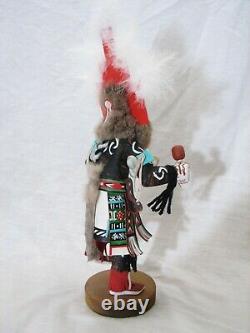 Signé Main Sculpté Hopi Hemis Kachina Doll Native American Folk Art