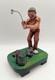 Statue D'art Populaire De Golfeur M&eacute;content Expressif Sculpt&eacute;e &agrave; La Main, Sign&eacute;e 1978, Vintage 9