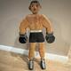 Statue De Boxeur En Bois Sculpt&eacute;e &agrave; La Main 19,5 &ndash; Figurine De Champion D&rsquo;art Populaire &ndash; Ron Siracusa 2011
