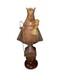 Statue De La Vierge Marie Madone Et Enfant En Bois Sculpté à La Main - Art Populaire Catholique