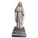 Statuette D&rsquo;art Populaire Religieuse D&rsquo;un Saint En Bois Polychrome Antique Sculpt&eacute; &agrave; La Main