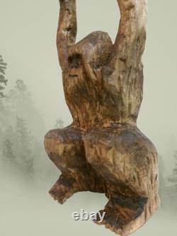 TOTEM BIGFOOT & YETI - Mes figurines signées de 12,75 pouces de hauteur sculptées à la main