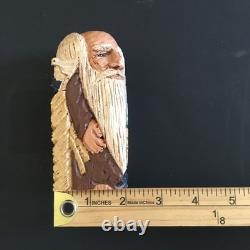 VTG Art Populaire en Bois Sculpté Carré Résine Arche de Noé Signée DJM'91 Donis Mitchell