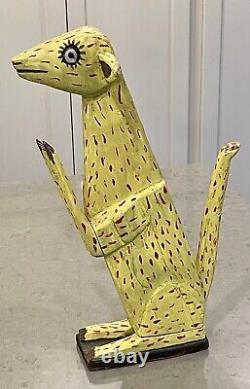 Vtg 15 Animaux en Bois Alebrije Oaxaquain Art Populaire Sculpté à la Main Peint Oaxaca