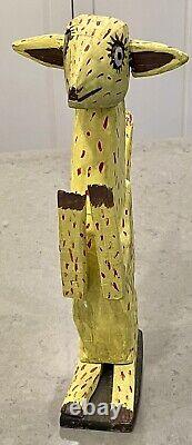 Vtg 15 Animaux en Bois Alebrije Oaxaquain Art Populaire Sculpté à la Main Peint Oaxaca