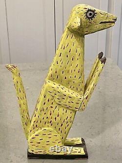Vtg 15 Animaux en Bois Alebrije Oaxaquain Art Populaire Sculpté à la Main Peint Oaxaca