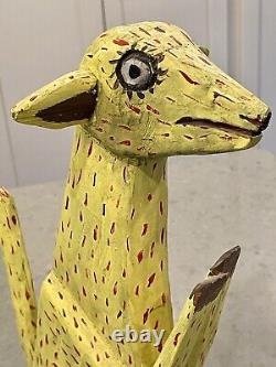 Vtg 15 Animaux en Bois Alebrije Oaxaquain Art Populaire Sculpté à la Main Peint Oaxaca