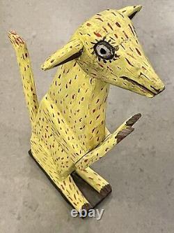 Vtg 15 Animaux en Bois Alebrije Oaxaquain Art Populaire Sculpté à la Main Peint Oaxaca