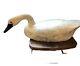 Vtg Antique Hand Carved Wood Folk Art Swan Goose Decoy<br/><br/>traduction En Français : <br/><br/>ancien Leurre D'oie-cygne En Bois Sculpté à La Main De Style Folklorique