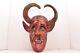 Vtg Devil Mexicain Guerrero Folk Art Diablo Antique Carved Wood Dance Masque Cornes