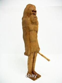 Yowie D'australie-ma Main Sculptée 13 Fig, Signée, Bois De Cerise (ton Naturel)